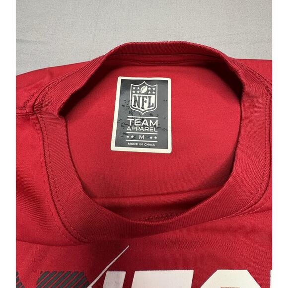 Arizona Cardinals NFL Team Apparel Shirt Men’s Medium Red Black - Picture 3 of 7